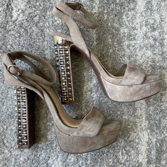 Jessica Simpson Jeweled Embellished Platform Heels - Picture 3 of 4